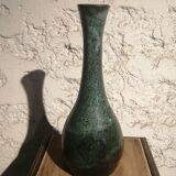Vase vert en grès vernissé