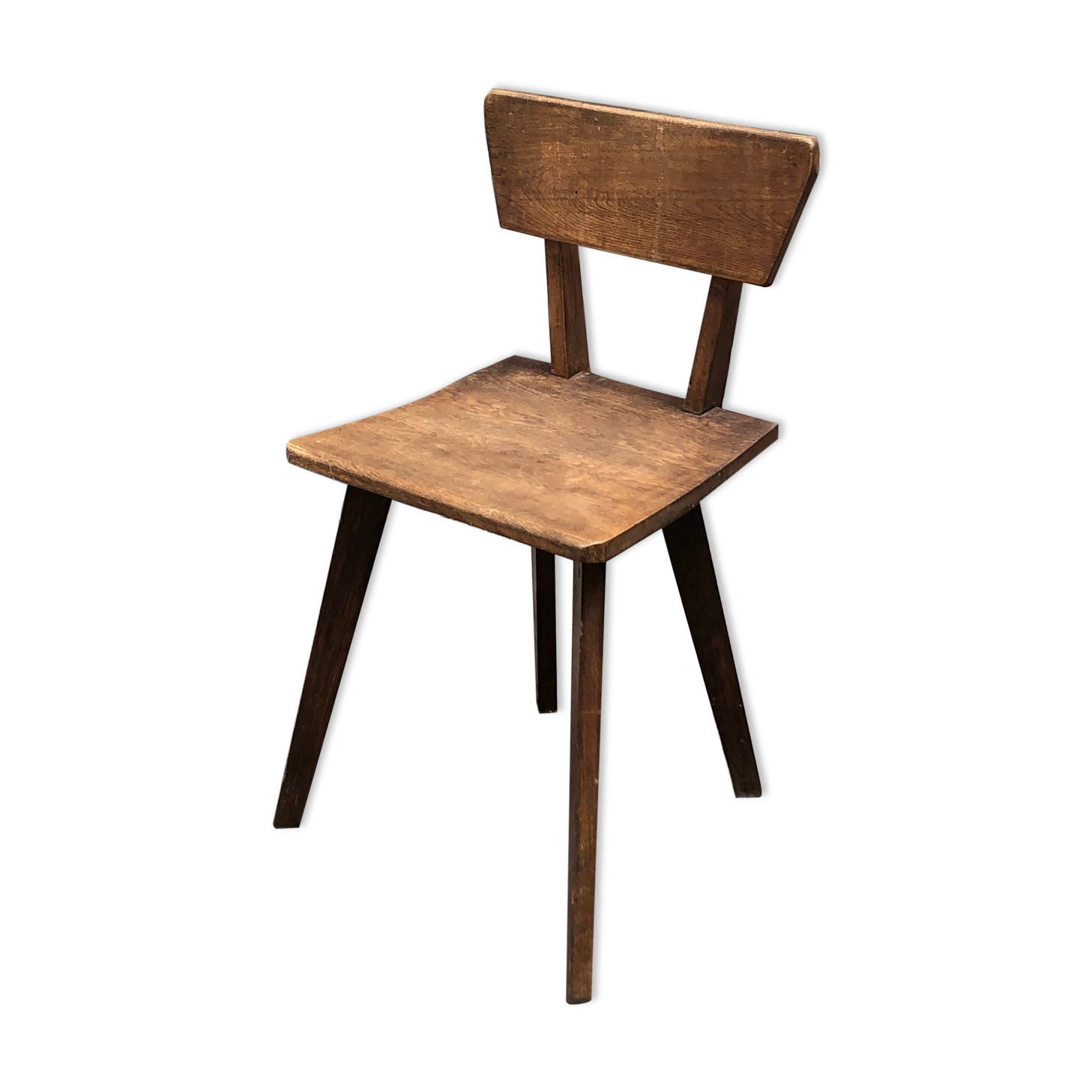 Brutalist wooden chair, year 30/40