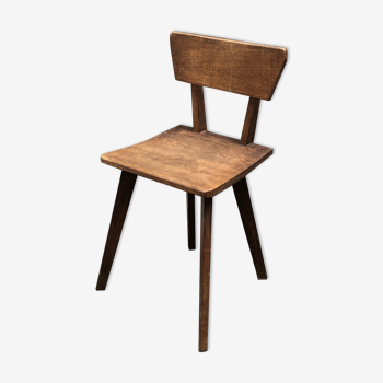 Brutalist wooden chair, year 30/40