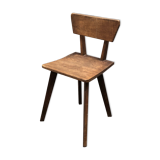 Brutalist wooden chair, year 30/40