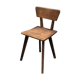 Chaise brutaliste en bois , année 30/40