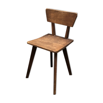 Brutalist wooden chair, year 30/40
