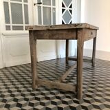 Old wooden farm table