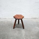 Vintage wooden tripod stool
