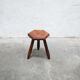 Vintage wooden tripod stool