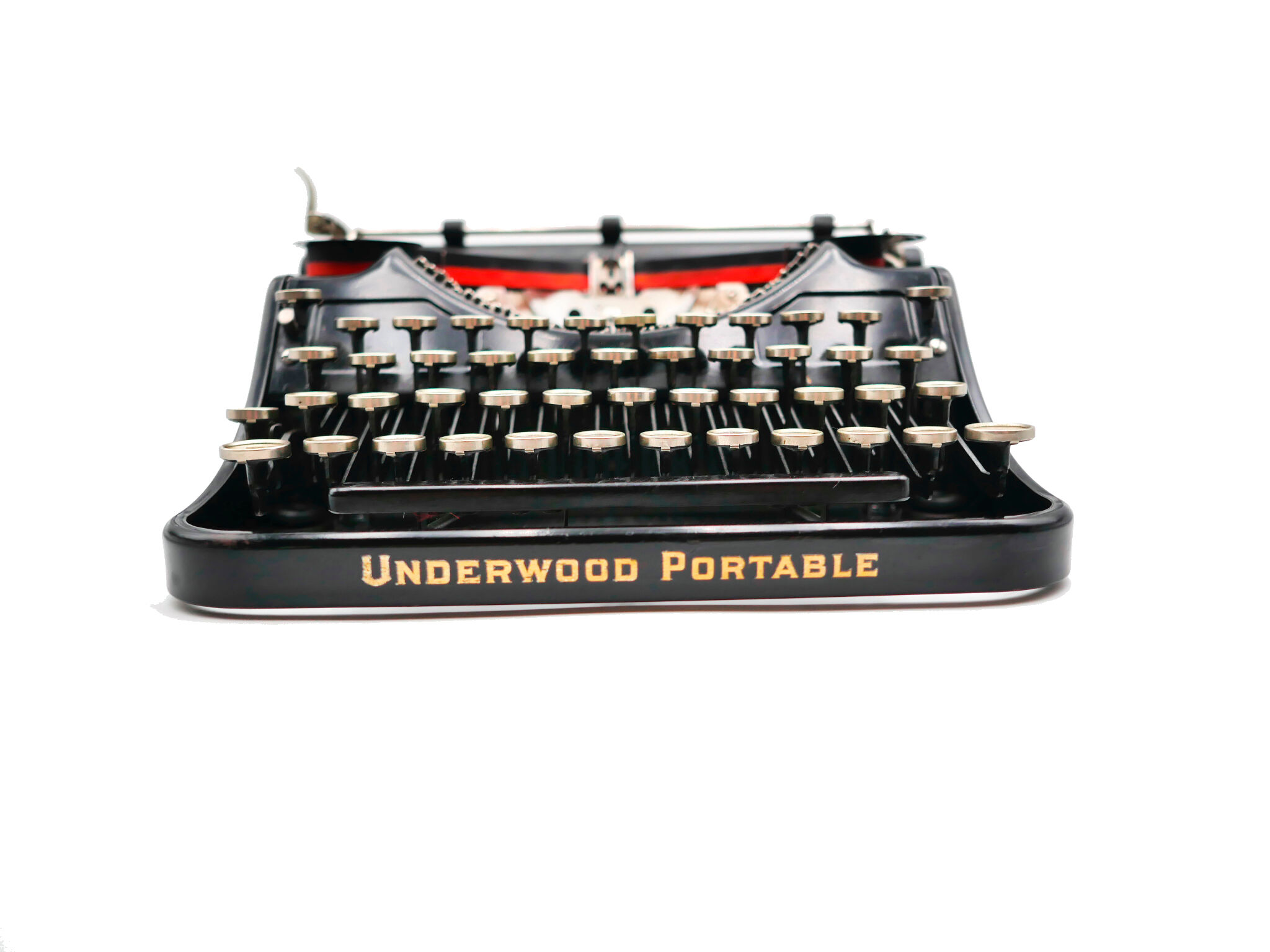 Typewriter underwood 4 bank revised new black ribbon 1933