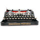 Typewriter underwood 4 bank revised new black ribbon 1933