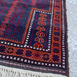 Tapis oriental en laine noué main 132/133 cm