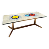Colorful ceramic coffee table