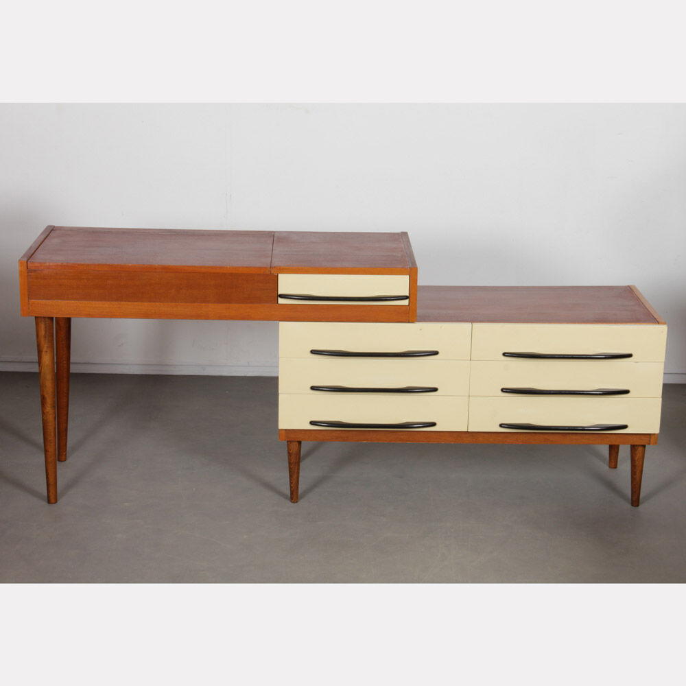 Vintage wooden desk from the 1960s