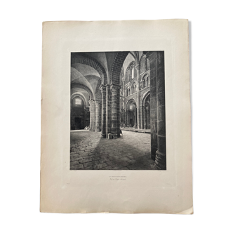 Heliogravure photograph of Mont Saint Michel 19th (Paul Dujardin)