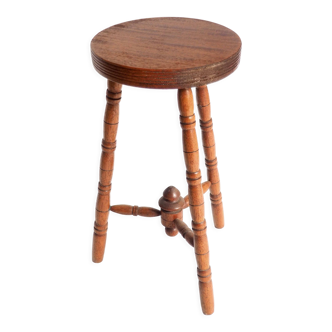 Wooden tripod stool