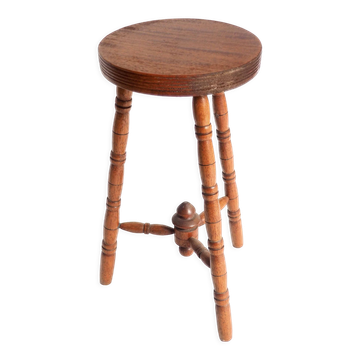 Wooden tripod stool