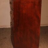 Bombé commode in mahogany from the early 19th century.