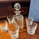 Service à whisky Saint-Louis modèle Manhattan Carafe et 6 gobelets cristal