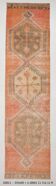 3x12 Pumpink Orange Classic Vintage Runner Rug, 90x353Cm SK 20811