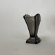 Art Deco Smoked Glass Shell Vase