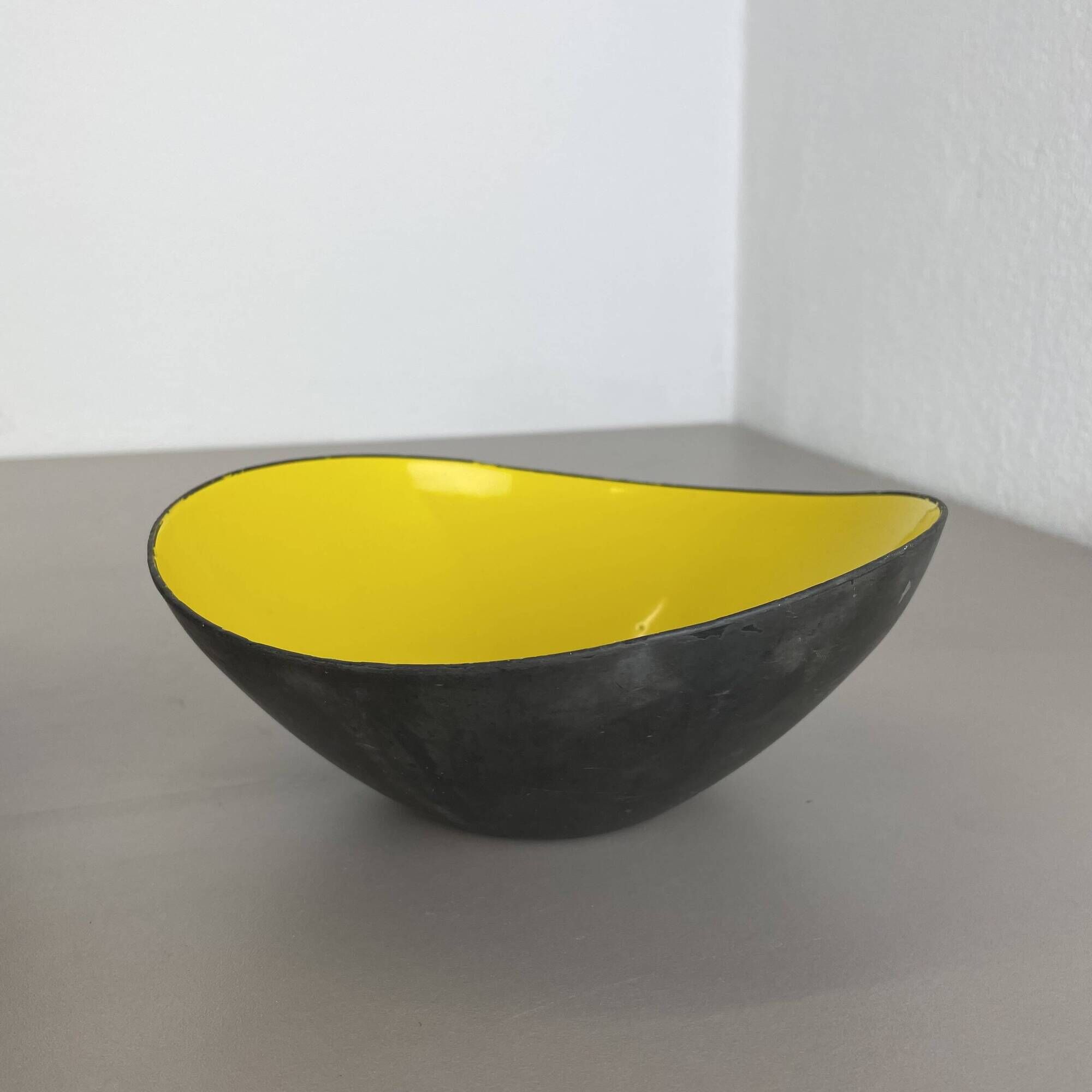 Set of 2 Krenit metal bowls by Herbert Krenchel for Ørskov, Torben, Denmark 1950