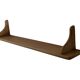 Vintage oak wall rack book shelf 1970s wood minimalist design