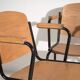 Vintage Style Dining Chairs with Arms (c.1950). Set of 4 Pieces