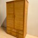Vintage bamboo and rattan wardrobe, 1970s