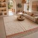 Tapis berbère fait main traditionnelle artisanale taille 3/4 m