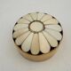 Vintage pillbox, brass and bone box - 1970s