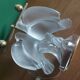 Crystal lamp Lalique with two doves model Ariane