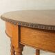 Victorian dining table, around 1840, solid oak, extendable