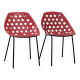Pair of “Coquillage” chairs by Pierre Guariche for Meurop