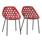 Pair of “Coquillage” chairs by Pierre Guariche for Meurop