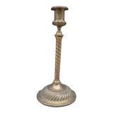 Antique brass candle holder