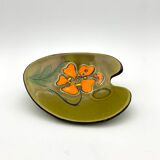 Coupe vide-poche vintage en céramique émaillé signée POET-LAVAL - Années 1960.