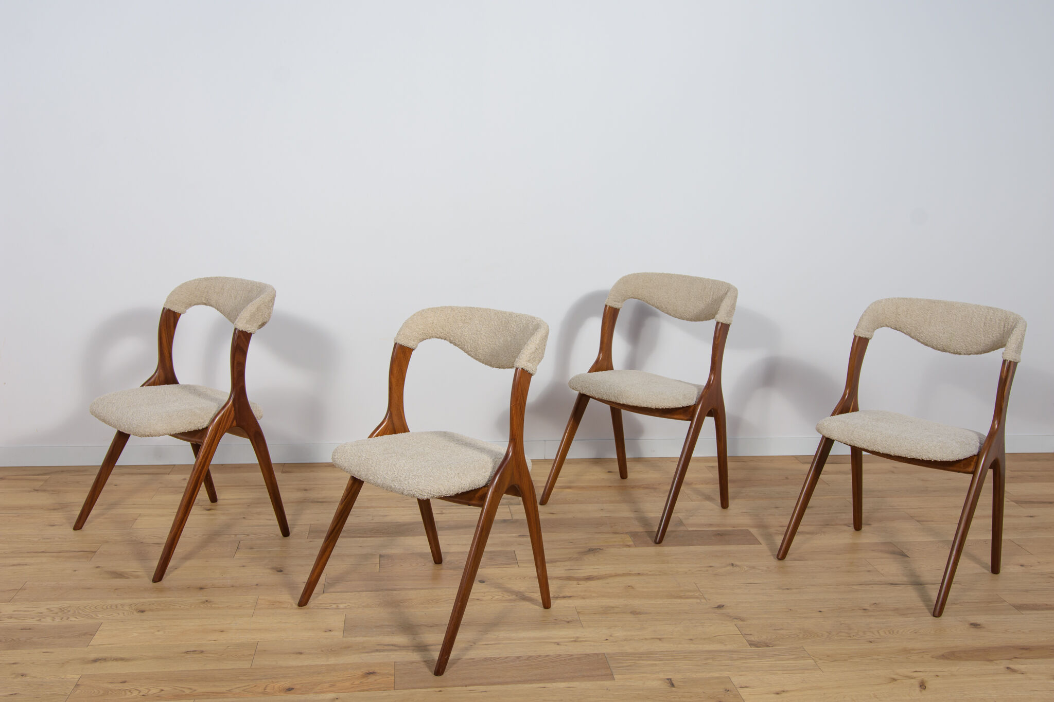 Model Sonja Dining Chairs by Johannes Andersen for Vamo Sonderborg, 1960s, Set of 4