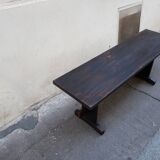 Wooden bench color wege