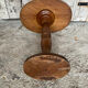 Table Appoint Guéridon Oval Ancien Bois Tourné Vintage #E327