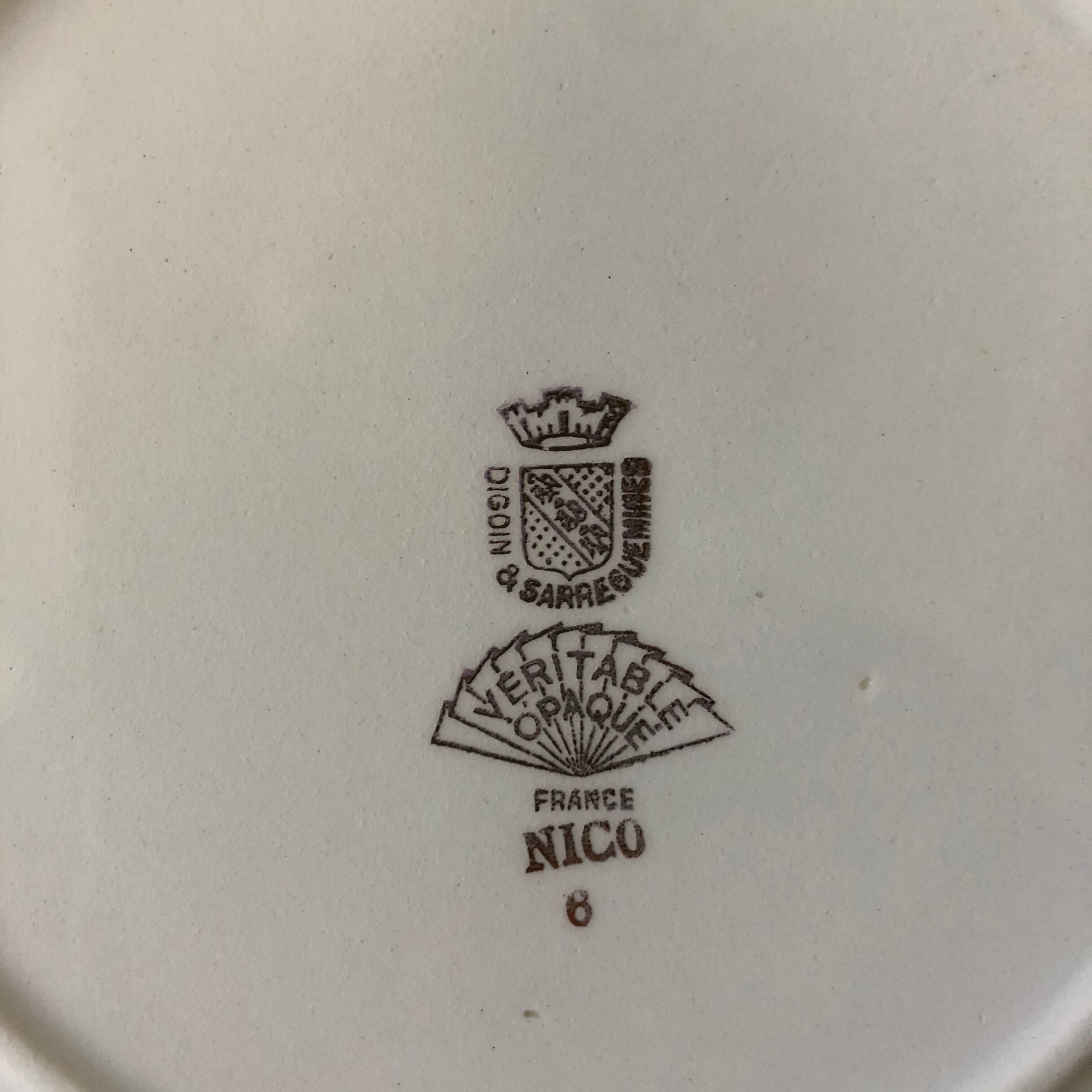 6 Digoin hollow plates - Nico Service