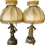 Lampes dorées Napoléon III
