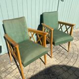 Cross armchairs