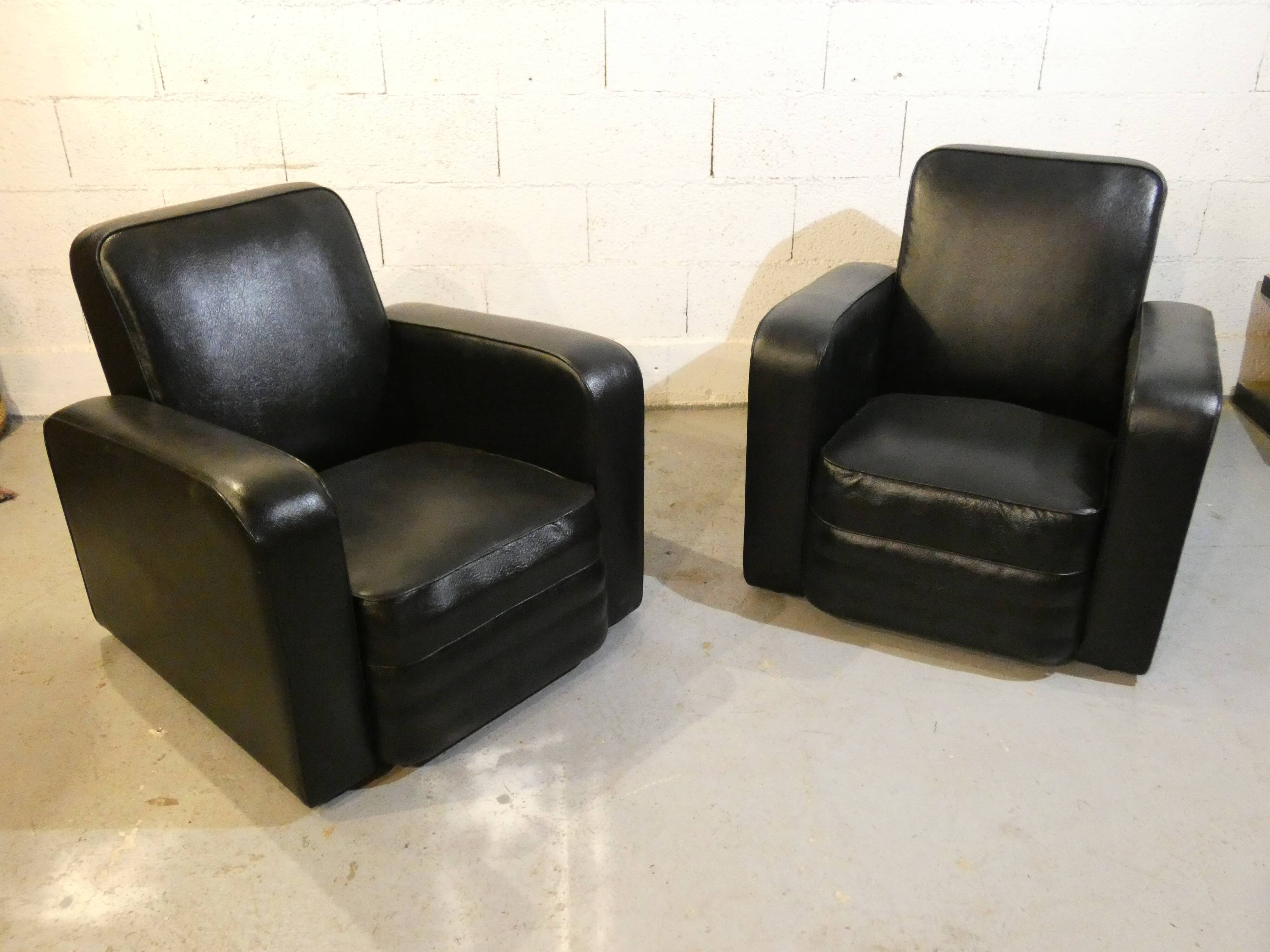 Pair of club chairs, published by Airborne 1950