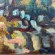Cubist oil painting