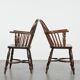 Ensemble de 6 magnifiques chaises Windsor anglaises anciennes avec une belle patine.
