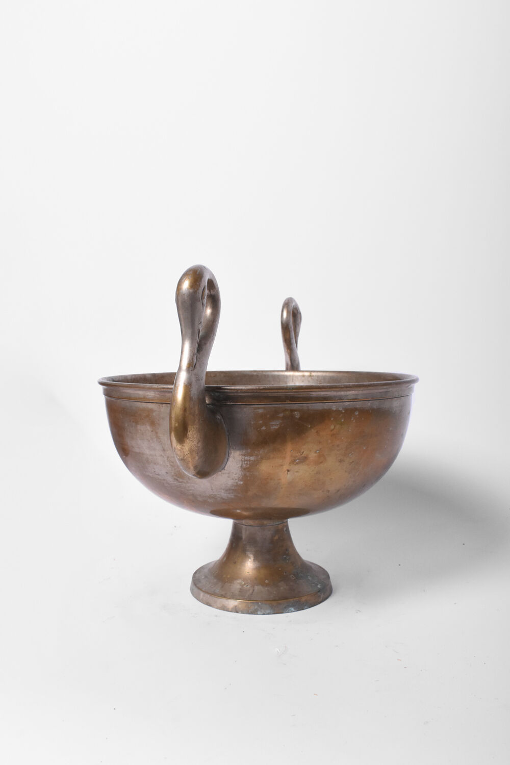 Vase with two swan-shaped handles, XXth c.