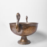 Vase with two swan-shaped handles, XXth c.