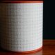 Nepalese paper cylindrical lampshade