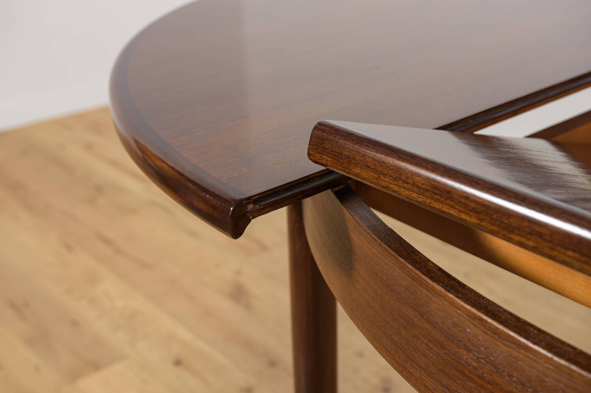 Mid-Century Teak Round Fresco Dining Table from G-Plan, United Knigdom.