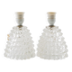 Pair of Murano glass table lamps Italy 1950