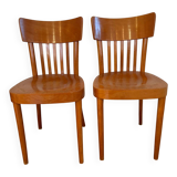 Pair of vintage bistro chairs, Netherlands, 1950s-60s