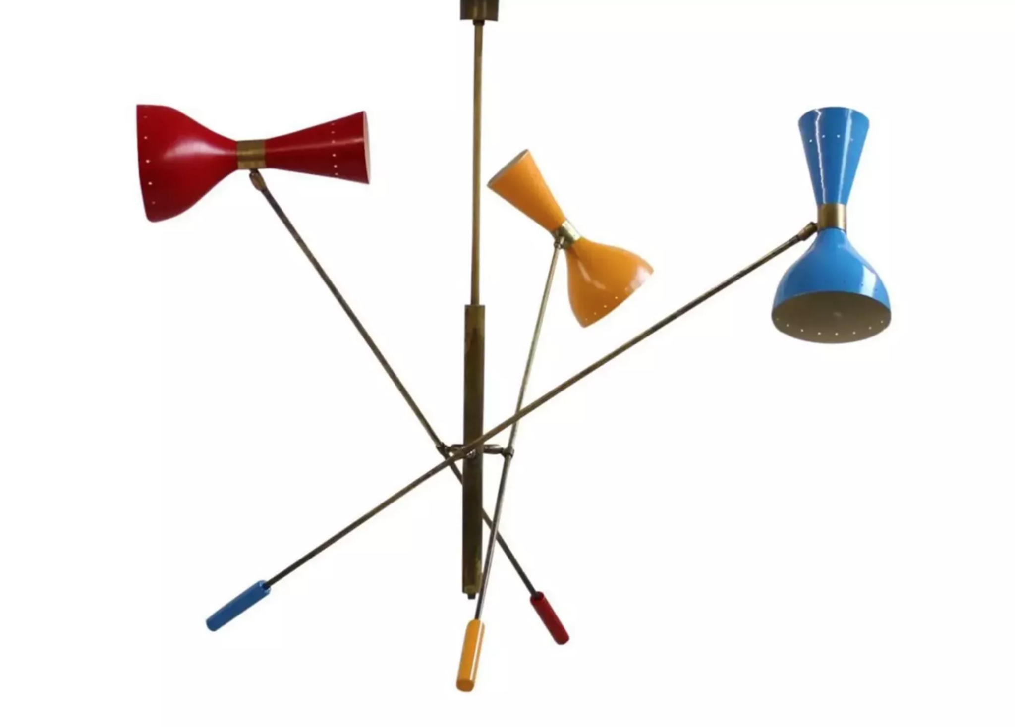 Lustre balancier italien 3 bras articulable