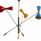 Lustre balancier italien 3 bras articulable